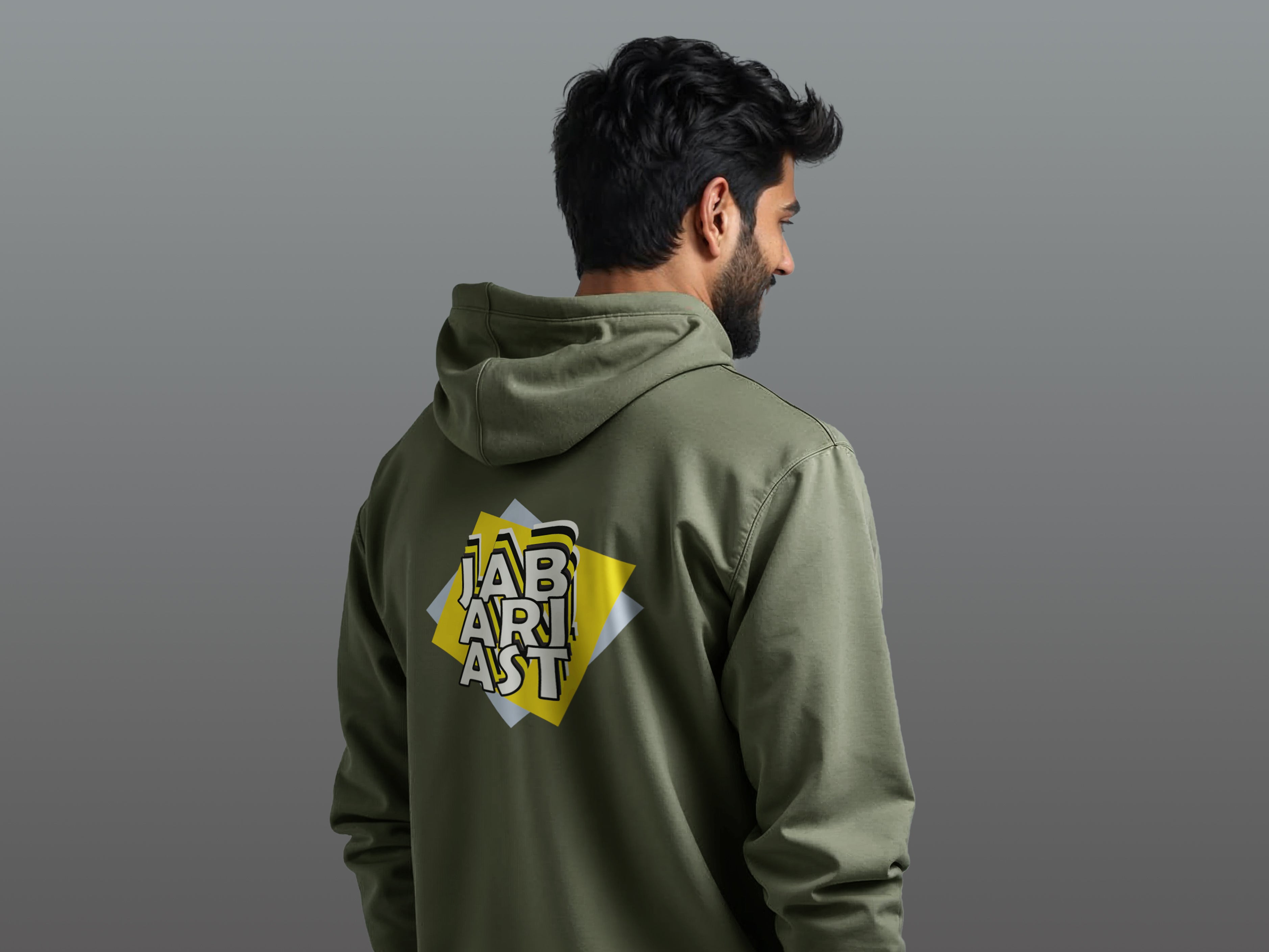 TMKOC Olive Green Cotton Regular Fit Hoodies for Men JABARJAST