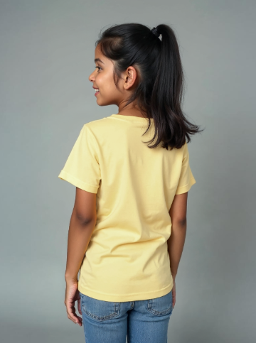 TMKOC Kids Yellow Regular Fit Printed T-Shirts